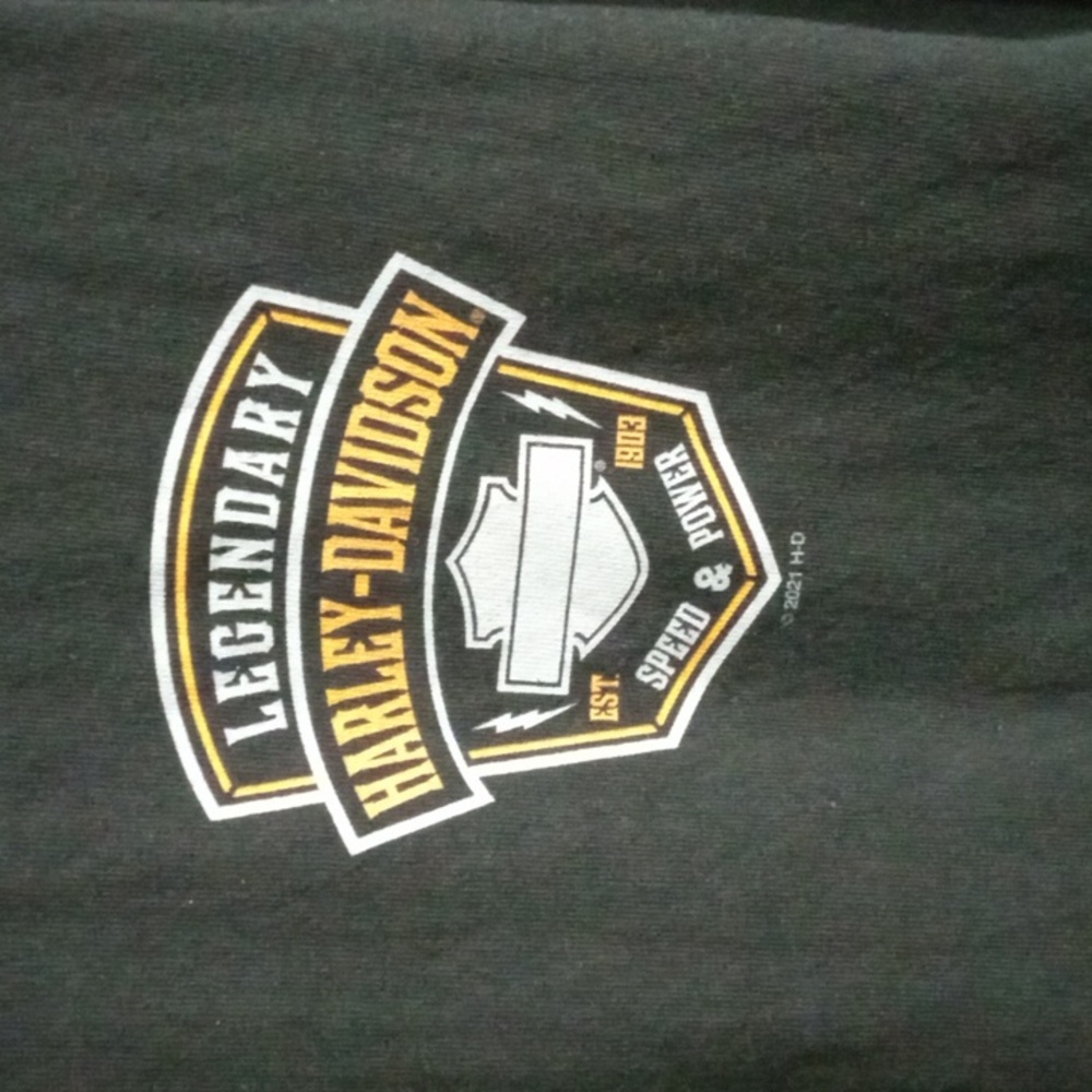 Harley-Davidson Black Short Sleeve Tee Men’s Medium - Picture 2 of 6